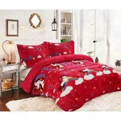 GENERICO - COBERTOR GRUESO PLUSH CON CHIPORRO PARA INVIERNO 1.5 PLAZA