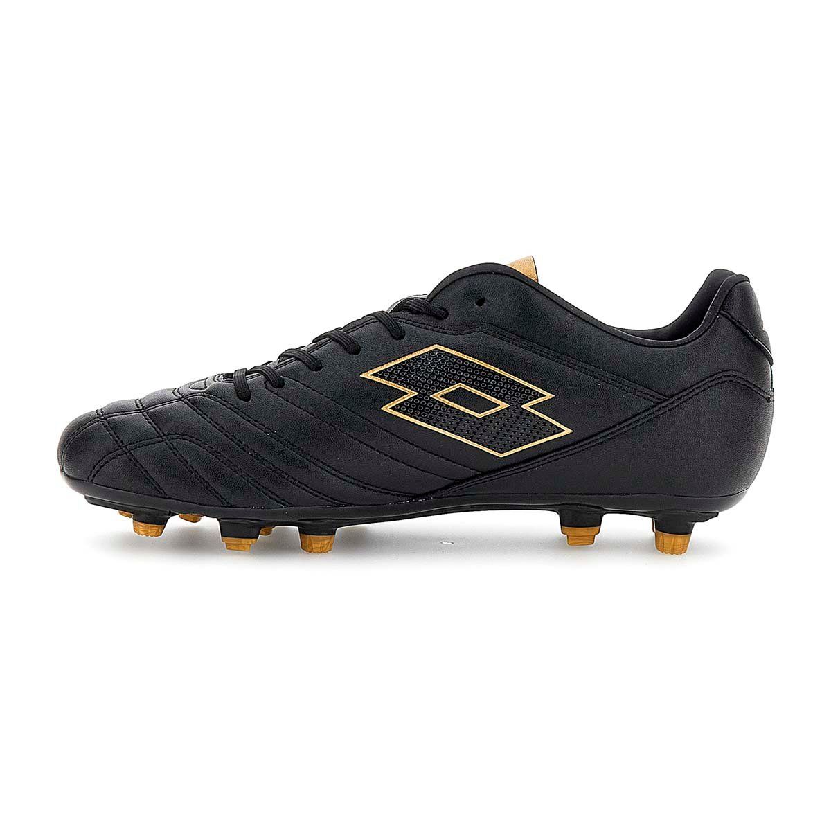 LOTTO - Zapato de Fútbol Hombre Lotto - Stadio FG 705 Negro Dorado