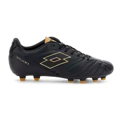 LOTTO - Zapato de Fútbol Hombre - Stadio FG 705 Negro Dorado