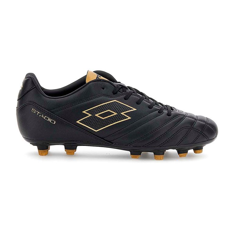 LOTTO Zapato de Fútbol Hombre Lotto - Stadio FG 705 Negro Dorado