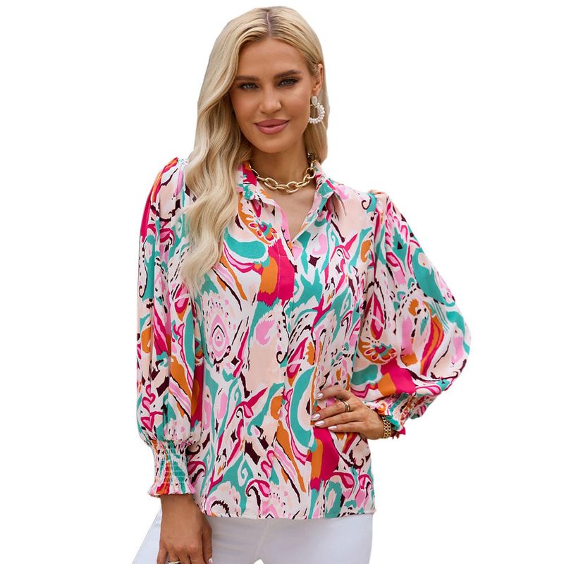 RURUTOTO - Blusa Manga Larga Mujer Rojo