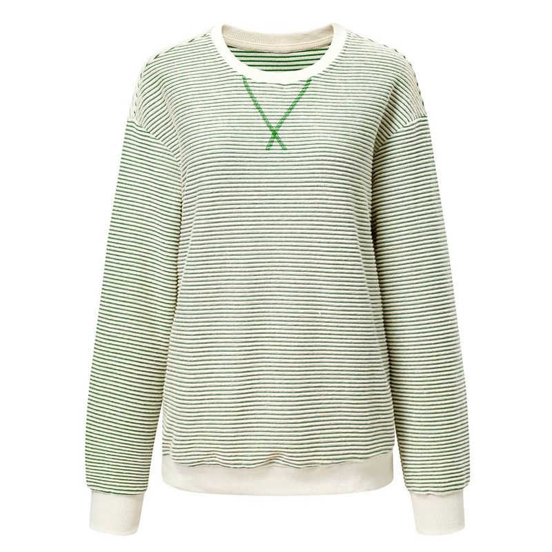 RURUTOTO - Polerón Crew Neck Algodón Mujer Negro_.