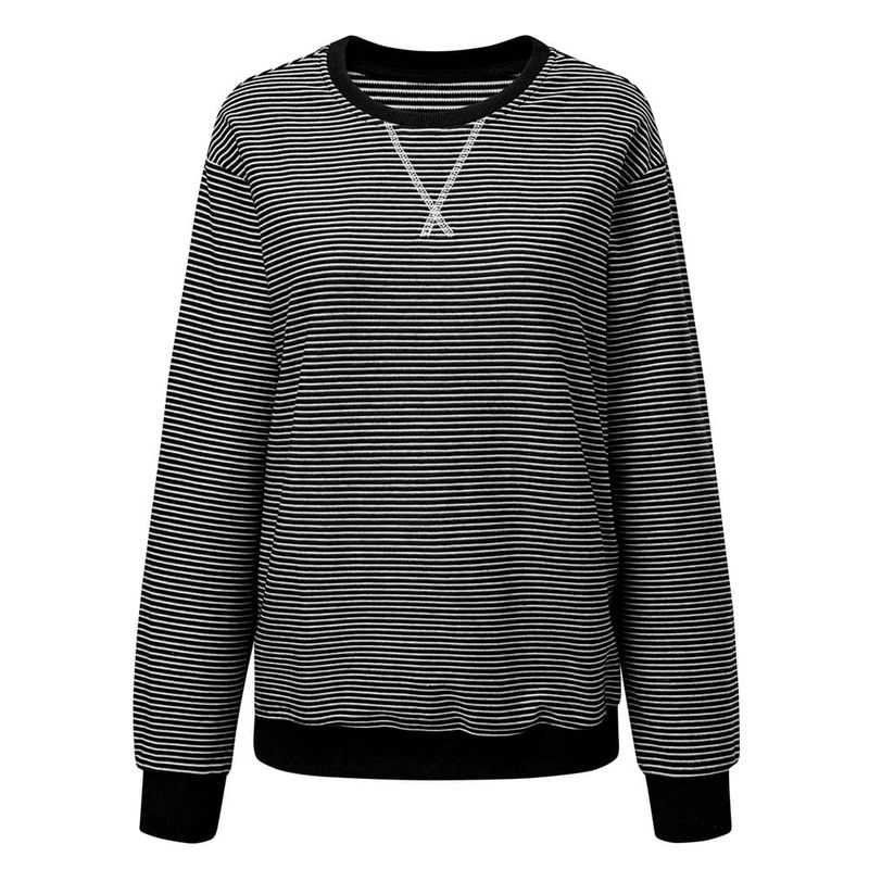RURUTOTO - Polerón Crew Neck Algodón Mujer Negro_.