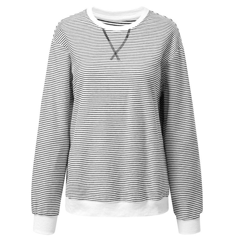 RURUTOTO - Polerón Crew Neck Algodón Mujer Negro_.