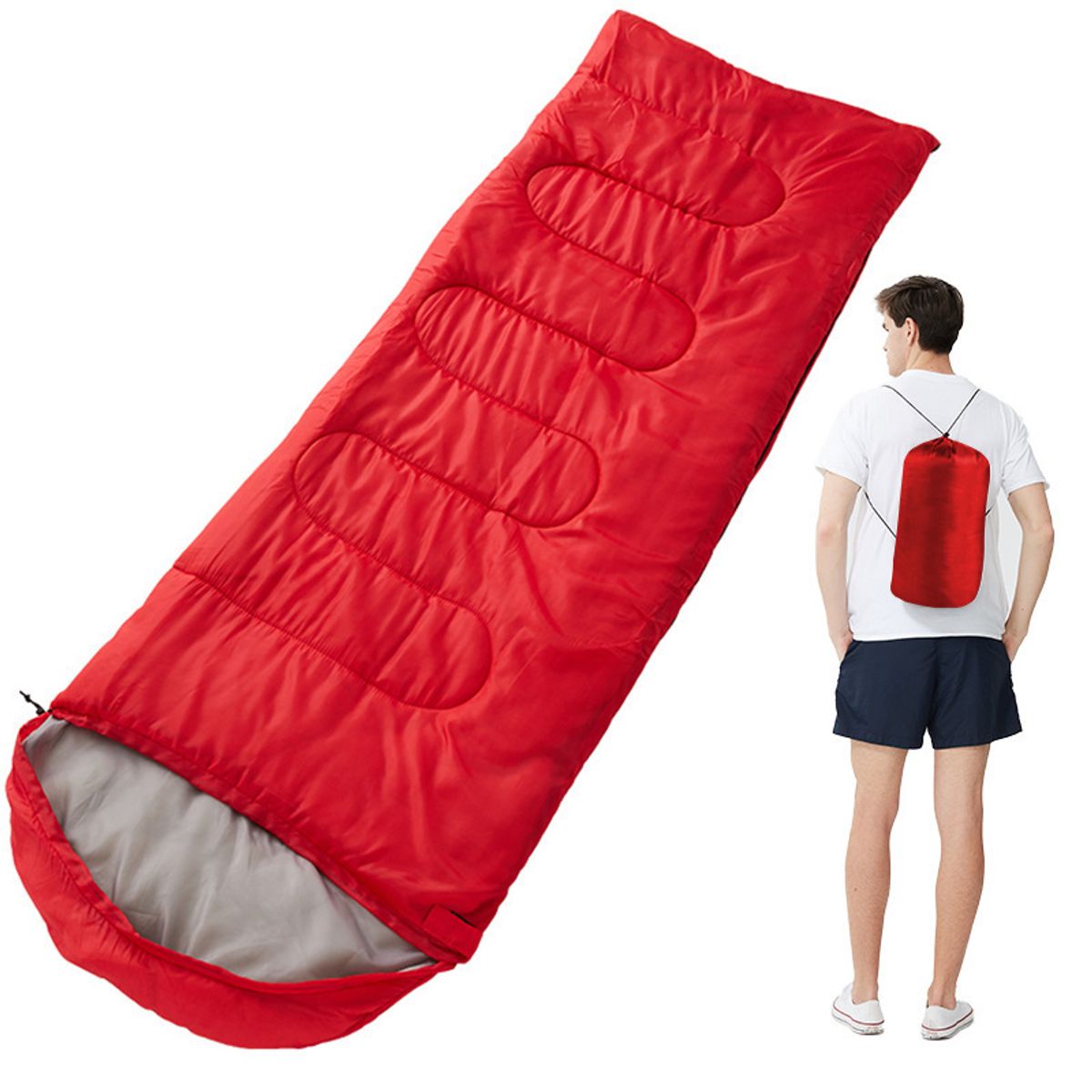 EDWINAYY - Saco Dormir Bolsa Camping +5°+15°camping Travel Trekking