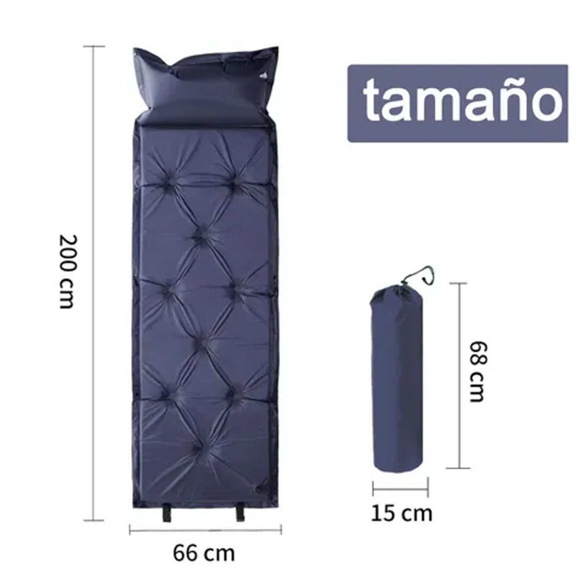 EDWINAYY - Colchoneta Inflable Plegable Para Eléctrico Acampada