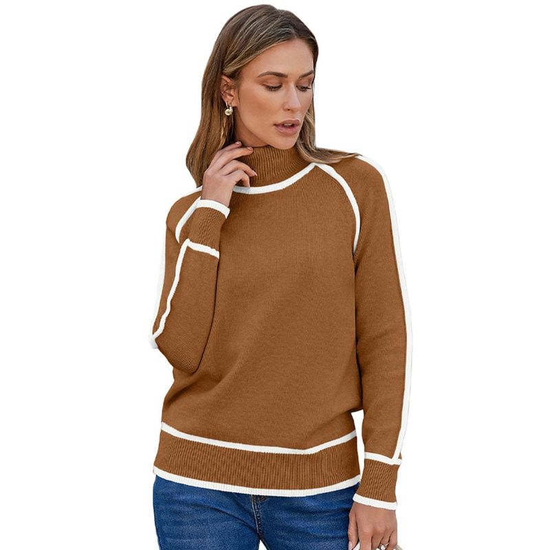 RURUTOTO - Sweater de cuello alto Mujer Negro