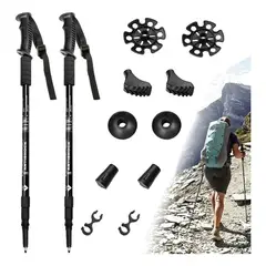EDWINAYY - Bastones De Senderismo De Aleación De Aluminio Para Exterior