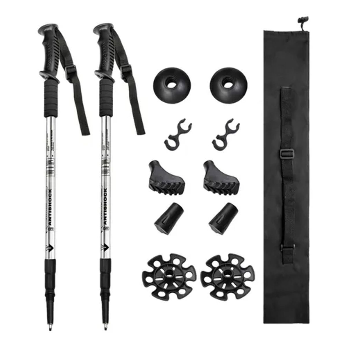 EDWINAYY - Bastones De Senderismo De Aleación De Aluminio Para Exterior