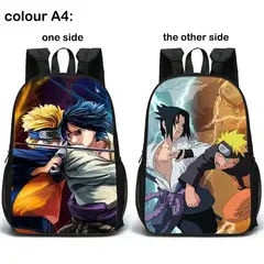 GENERICO - Mochila NARUTO mochila de doble cara mochila escolar