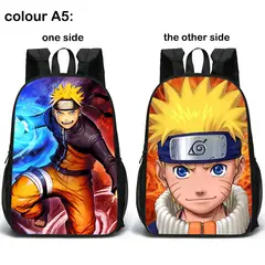 GENERICO - Mochila NARUTO mochila de doble cara mochila escolar