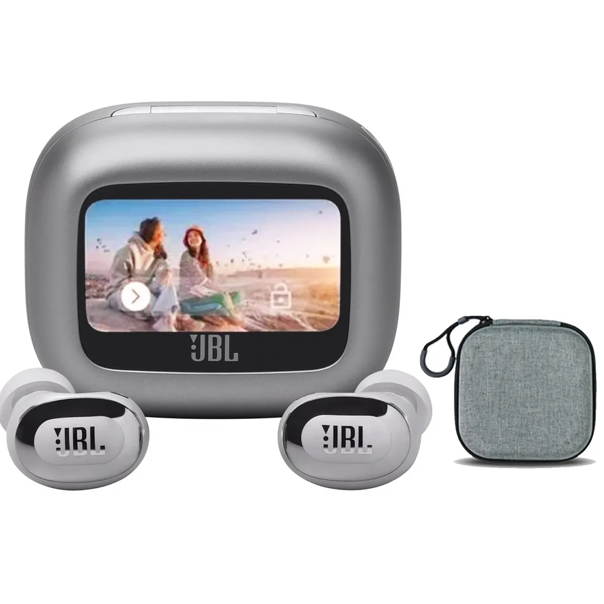 JBL - Audífonos Bluetooth JBL Live Bud 3 ANC Plata Y Estuche-