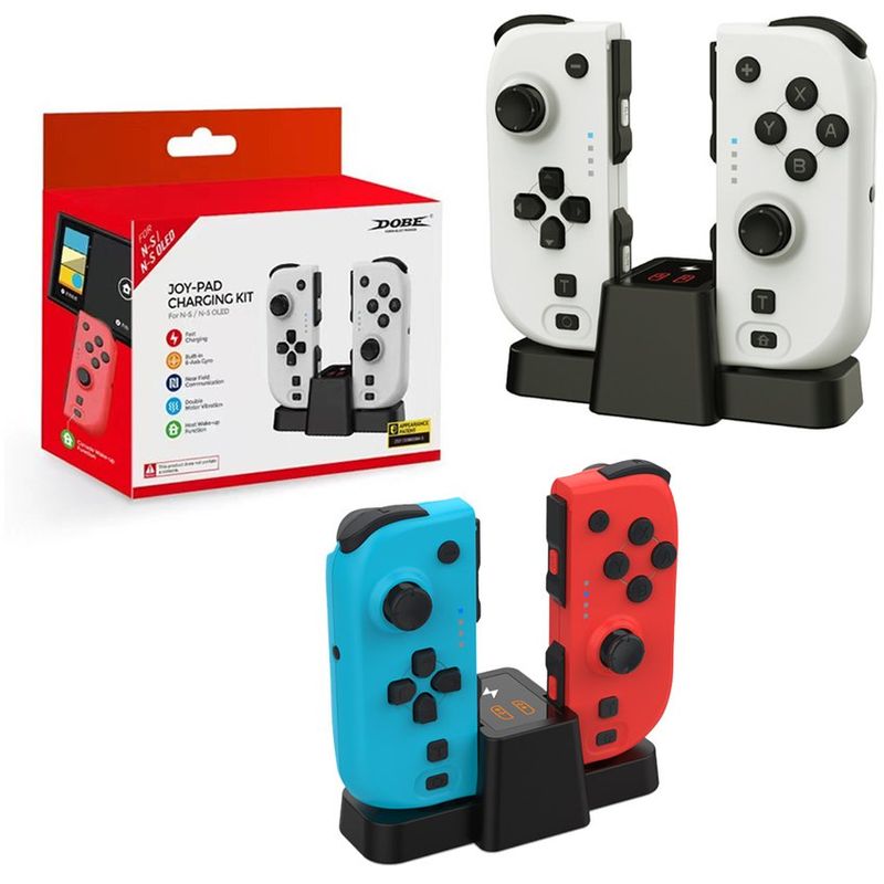 OEM - Mandos con cargador con función nfc para nintendo switch joy con l y r