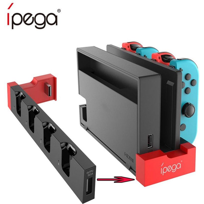 IPEGA - Estación de carga soporte para nintendo switch joy con