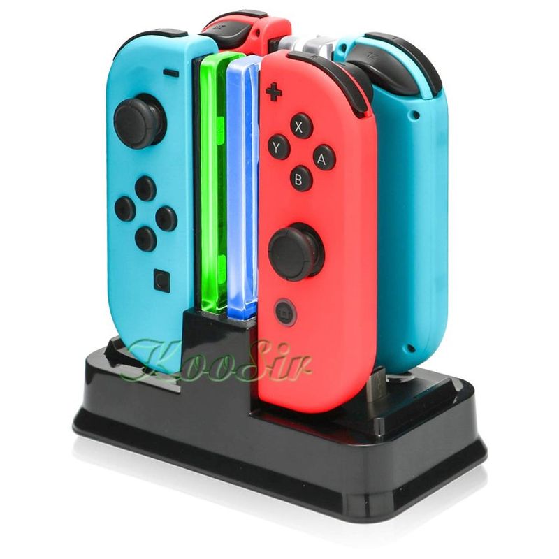 IPLAY - Estación de carga soporte cargador para nintendo switch joy con pro