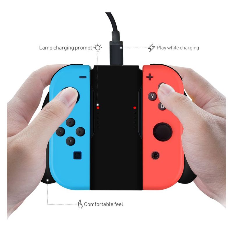 DOBE - Carga Con mango cargador Para Nintendo Switch Joy Con Azul
