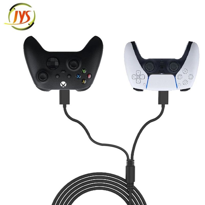 DOBE - 2 en 1 tipo c cable de carga para ps5 xbox x serie controlador
