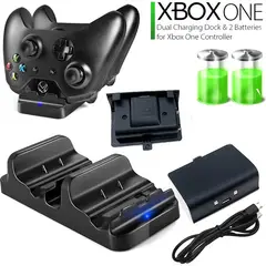 DOBE - Cargador base de carga doble estación soporte para xbox one x s