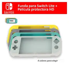 IPLAY - Funda de silicona para nintendo switch lite con película protectora