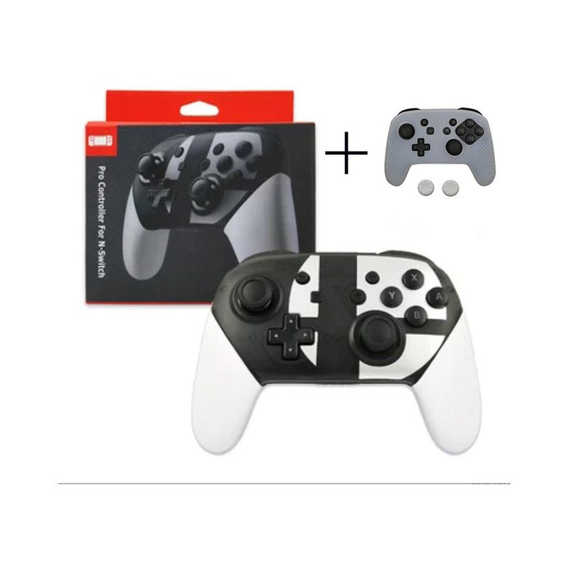 OEM - Generico ns switch pro controller control inalambrico plata