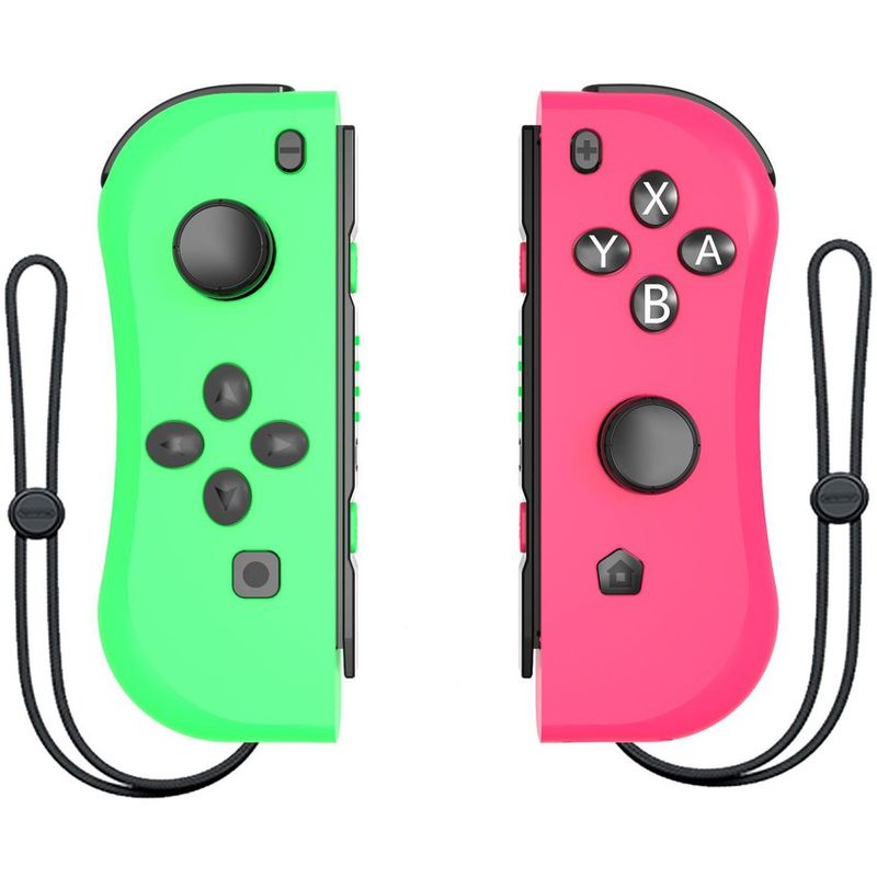 OEM - Controles joy con l y r para switch joy con controlador rosa verde