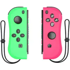OEM - Controles joy con l y r para switch joy con controlador rosa verde