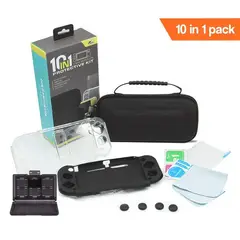 DOBE - 10 in 1 nintendo switch lite kit de protección con estuche y fundas