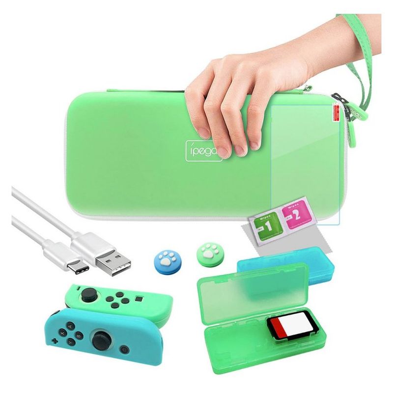 IPEGA - 12 en 1 bolsa de almacenamiento cubierta para nintendo switch