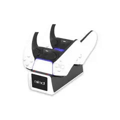 DOBE - Led dual carga base cargador para ps5 controladores inalámbricos