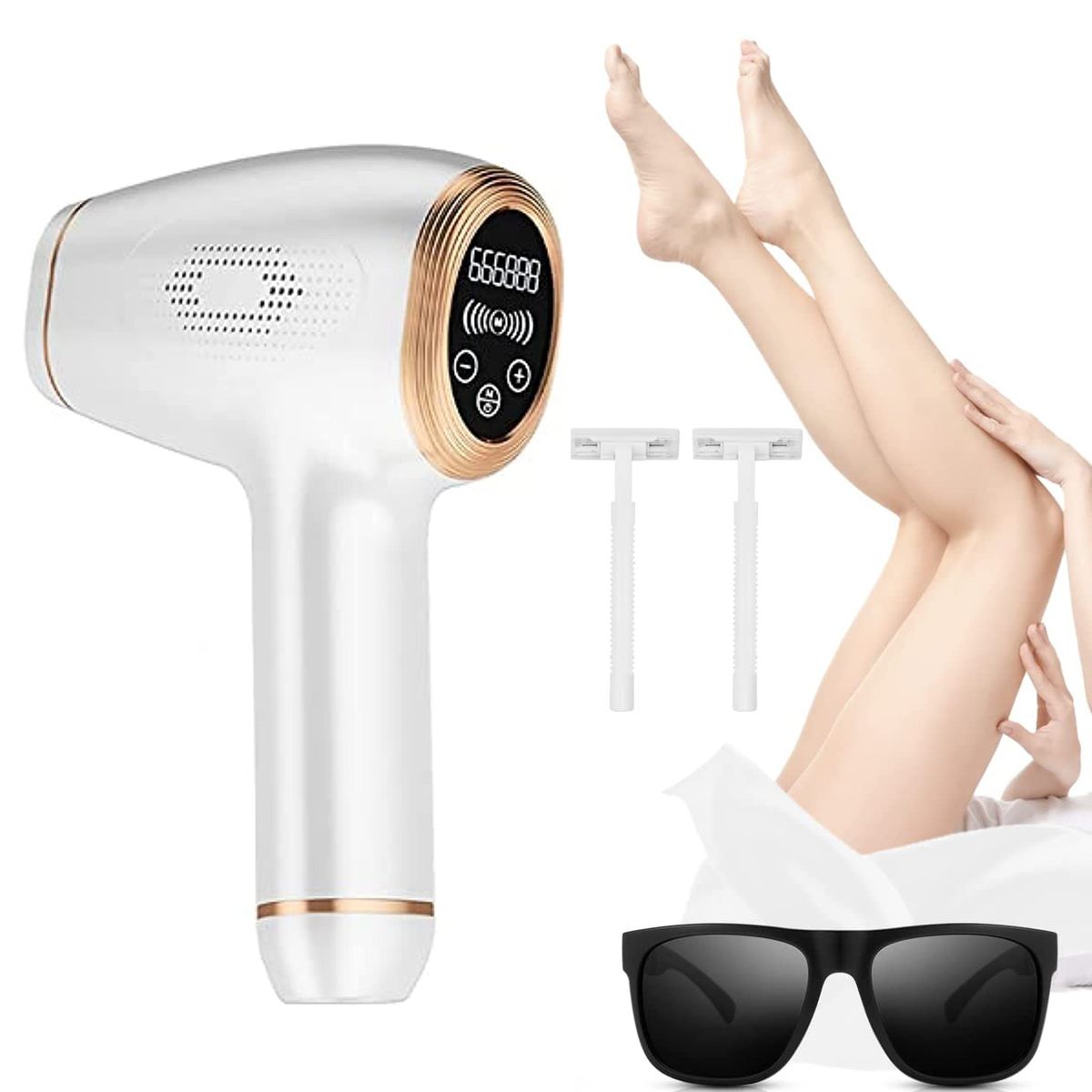 PUREPOWER - IPL 01 Depilación Láser de Salón sin Dolor para Mujeresblanco