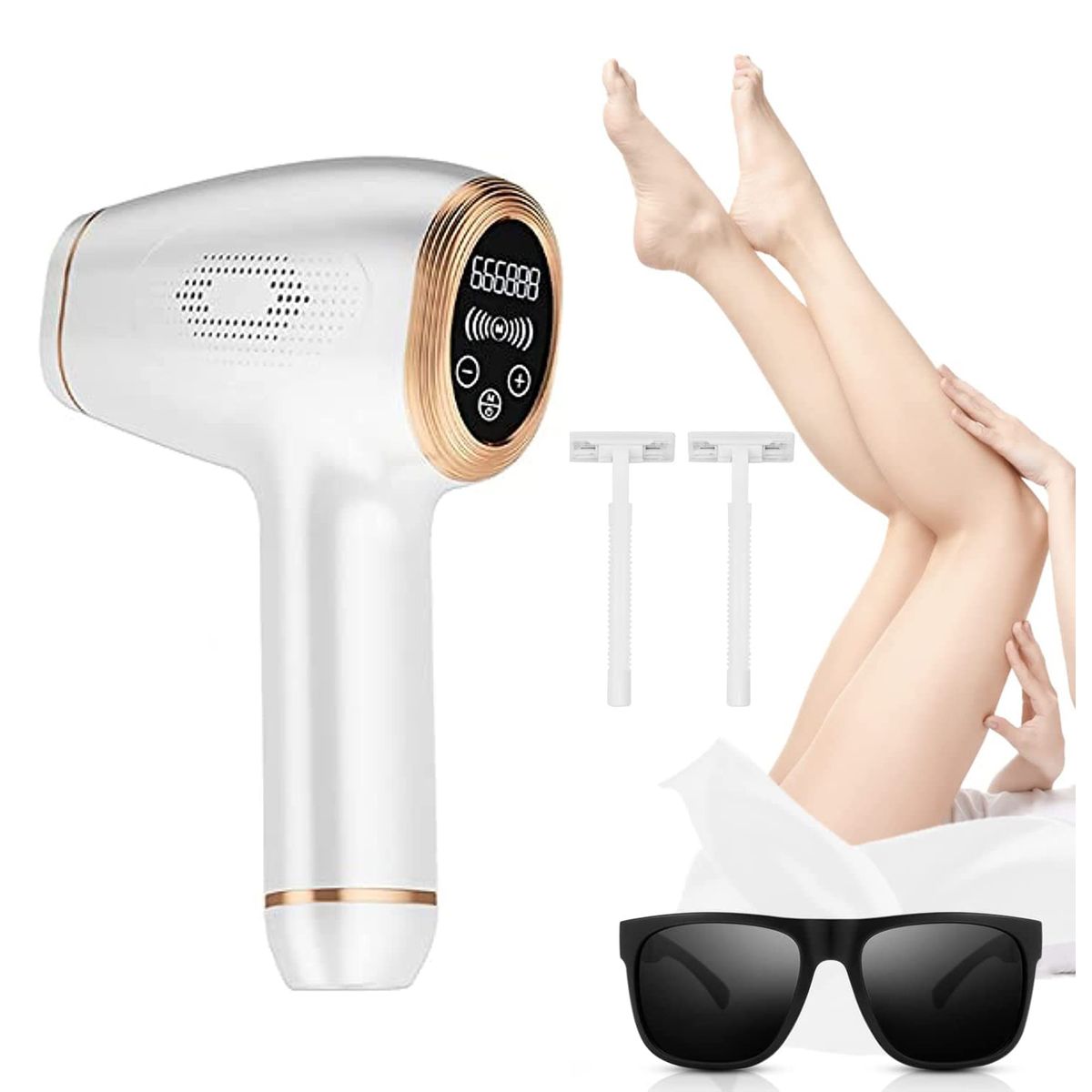 PUREPOWER - IPL 01 Depilación Láser de Salón sin Dolor para Mujeresblanco