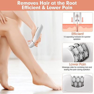 Imagen 2 del producto VGR 6 En 1 Depiladora eléctrica para el cabello para mujerrosa