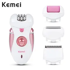 PUREPOWER - KEMEI 4EN1 Depiladora eléctrica para el cabello para mujerrojo