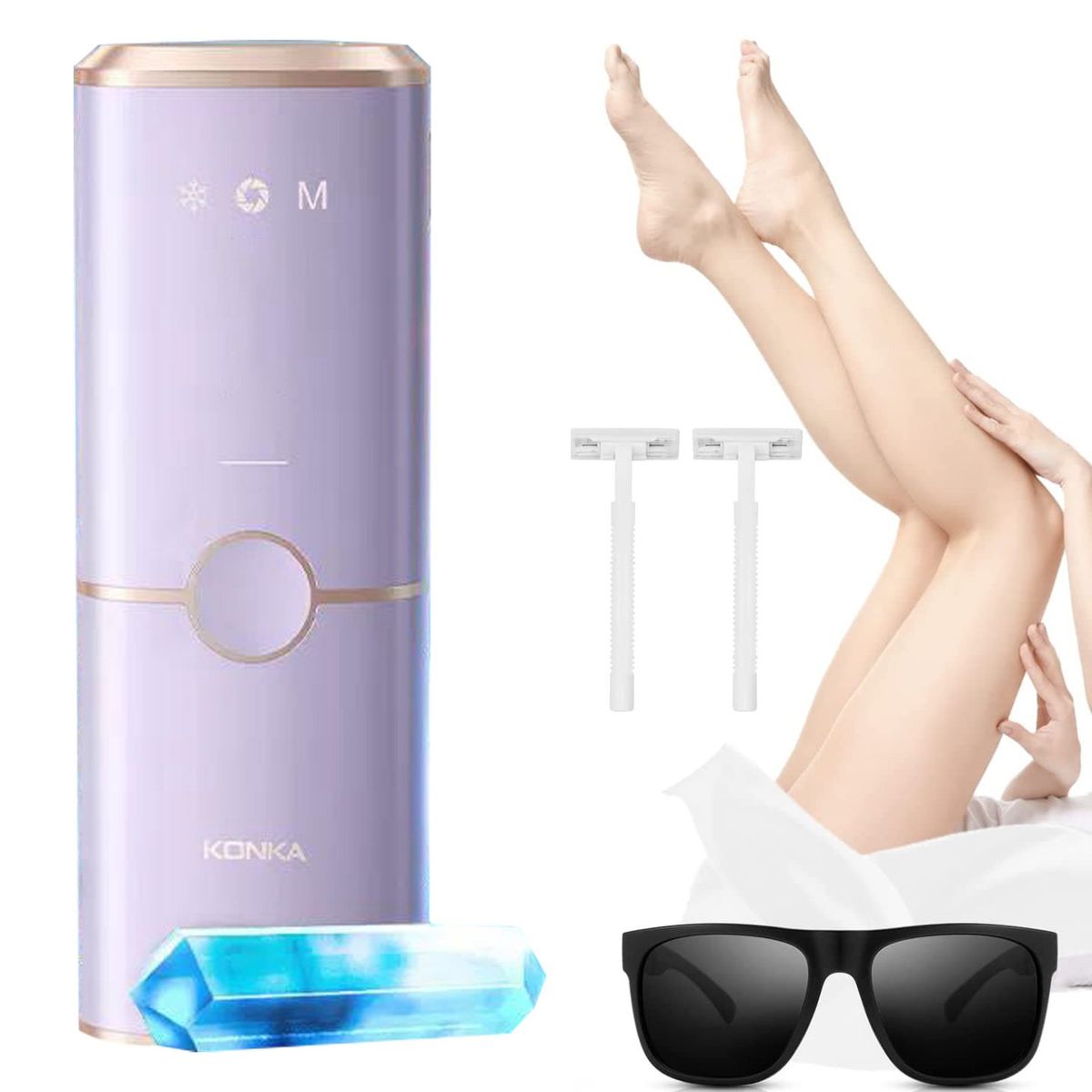 PUREPOWER - KONKA K02 IPL Depilación Láser de Salón sin Dolor para MujeresPurple