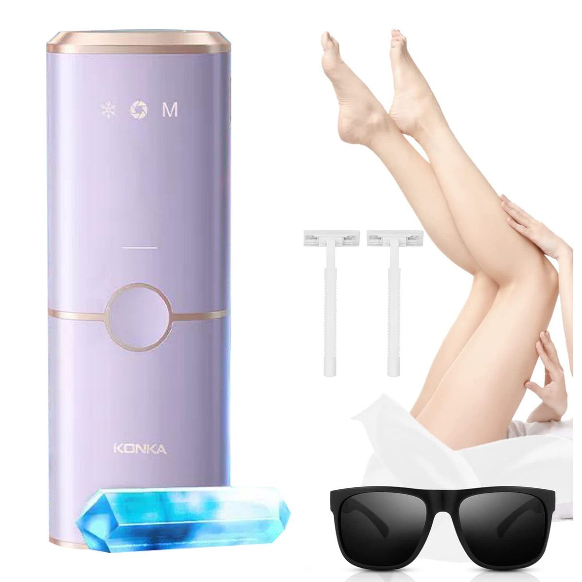 PUREPOWER - KONKA K02 IPL Depilación Láser de Salón sin Dolor para MujeresPurple