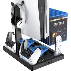 IPLAY - Estación carga vertical para consola ps5 playstation 5 con ventilador