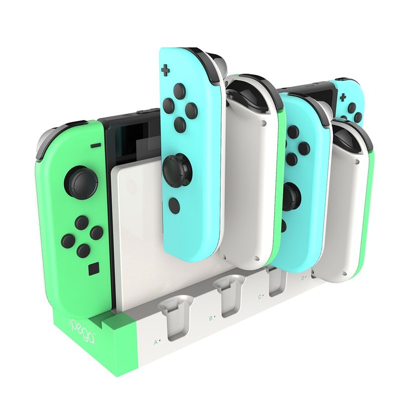 VDVO - Estación 4 en 1 Carga Para Nintendo Switch Controlador
