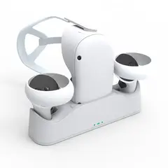 VDVO - Base de carga para Oculus Quest 2 Virtual Reality indicador LED Blanco