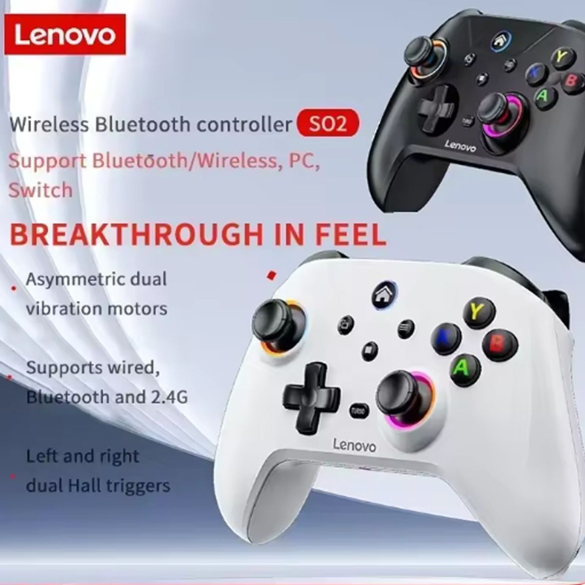 LENOVO - Control Lenovo S02 Gamepad mango del juego efectos Android Switch pc