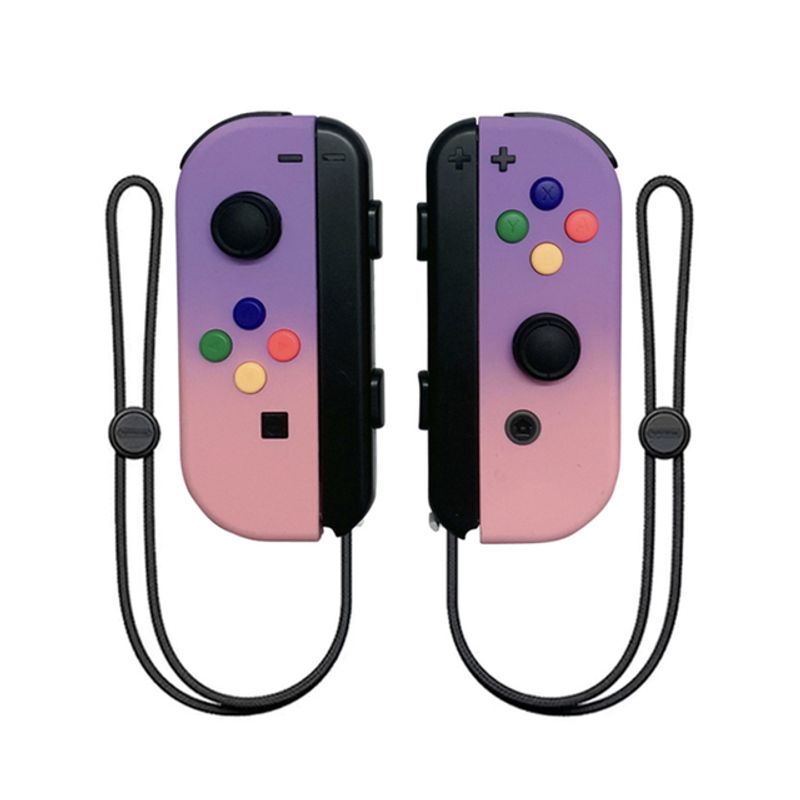CORRERREY - Mandos para nintendo switch joycon l y r inalámbrico Gradient of pink