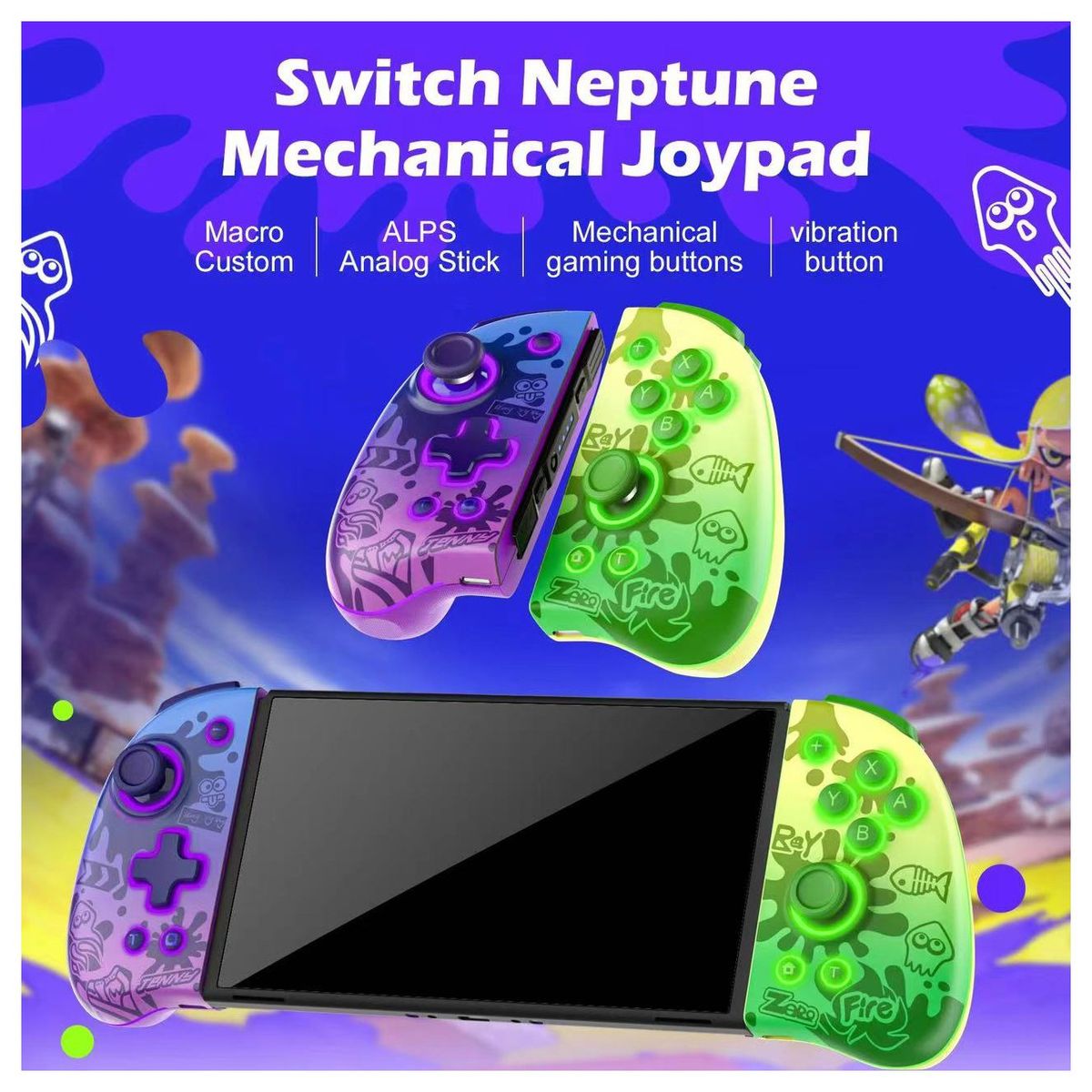 CORRERREY - El botón Nintendo swtich  OLED Joypad Neptune Inyección