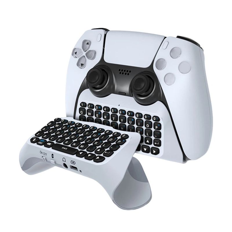 CORRERREY - Teclado inalámbrico para mando de PS5 teclado externo con Bluetooth