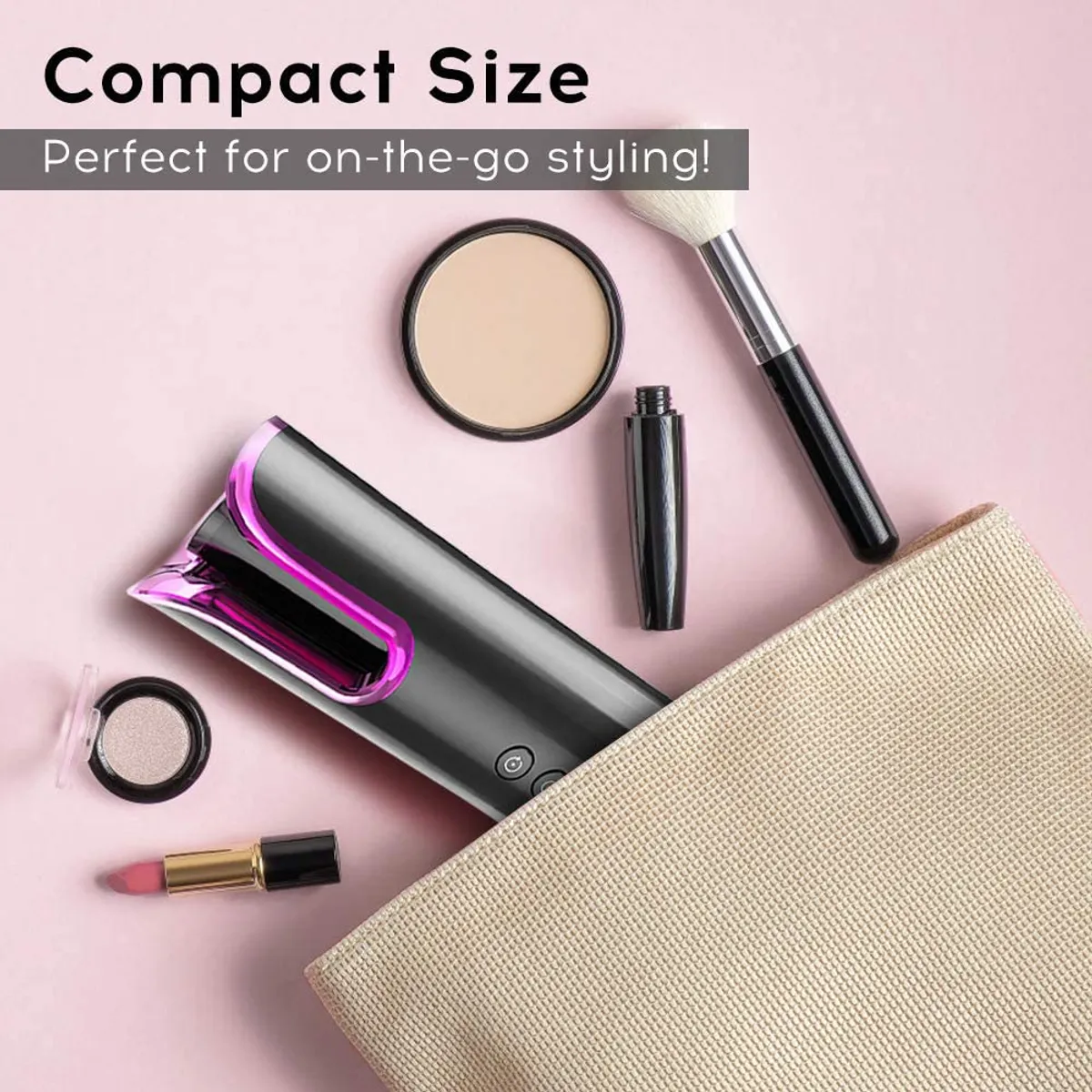 PUREPOWER - Rizador de cabello recargable  Negro