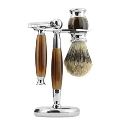 PUREPOWER - Maquina de Afeitar de barbero con 100 hojas - Madera