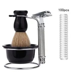 PUREPOWER - Maquina de Afeitar de barbero con 100 hojas - Plata.-