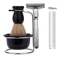 Maquina de Afeitar de barbero con 100 hojas - Azul