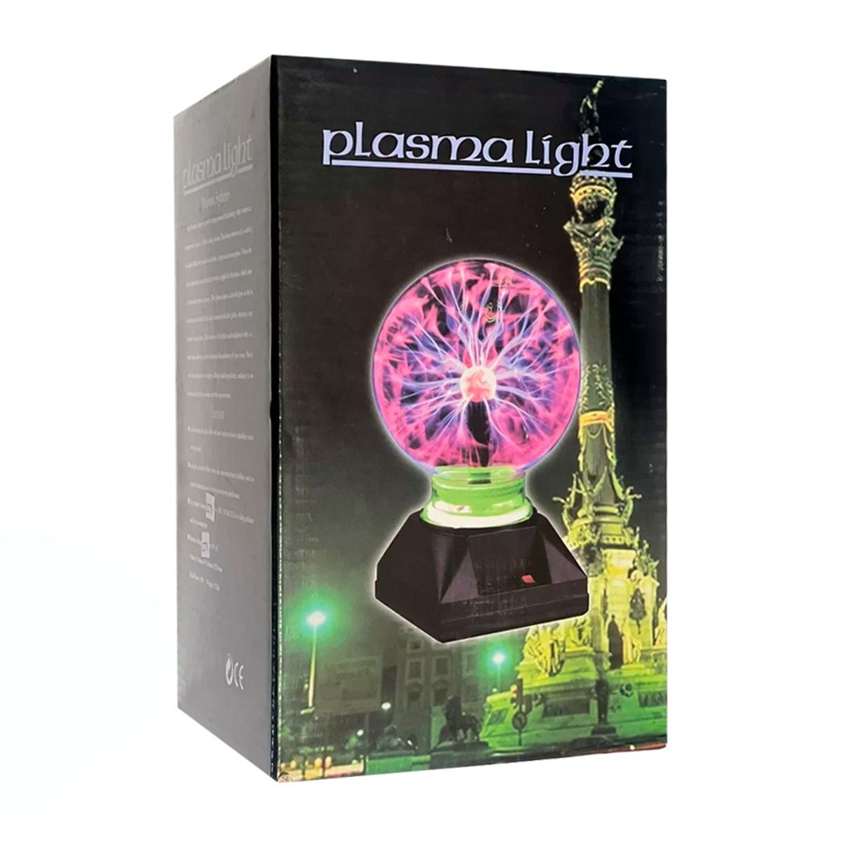 GENERICO - Bola Lampara De Plasma Eléctrica Plasma Light Negro Transparente