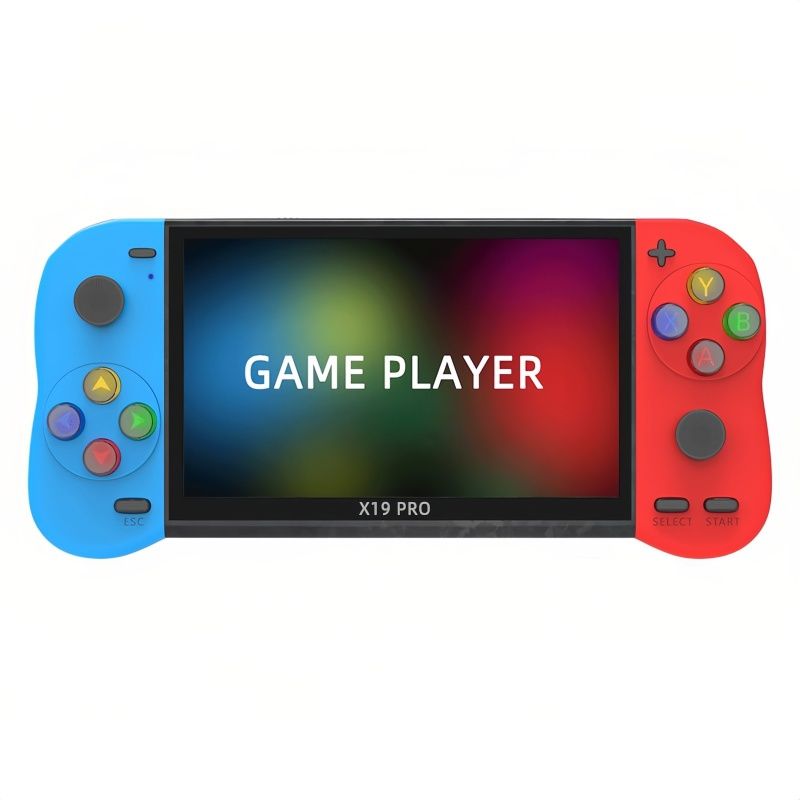 RENVMEXY - Consola De Juegos PortáTil RENVMEXY X19PRO 8GB Azul Y Rojo