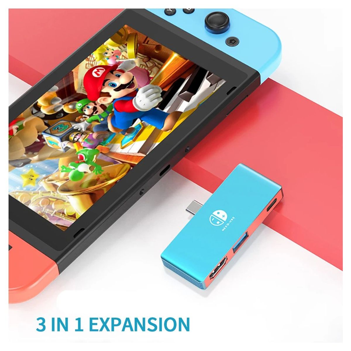 CORRERREY - Estación de acoplamiento 3 en 1 tipo c a HDMI para Nintendo Switch