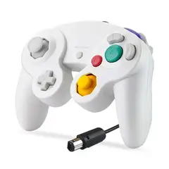 CORRERREY - Controlador Gamecube para Switch NGC mando con cable USB Wii Blanco